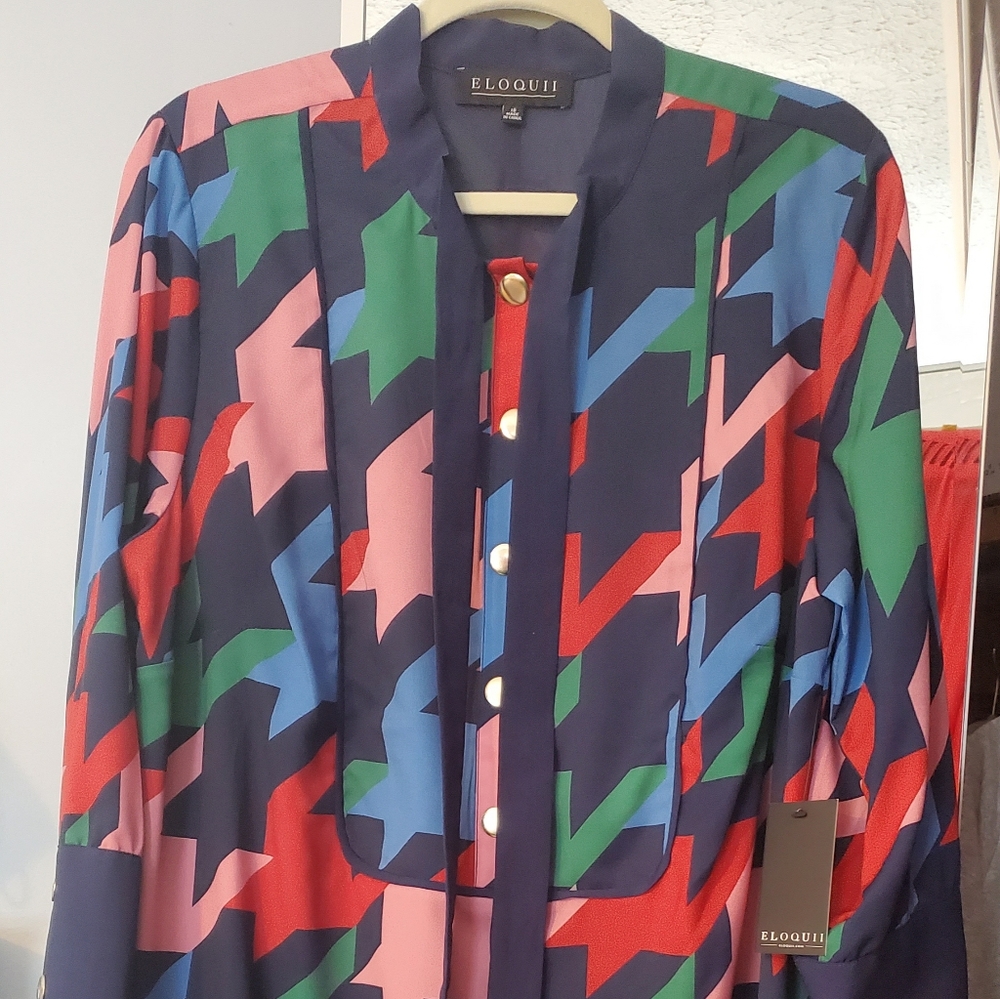 NWT Eloquii patterned dress